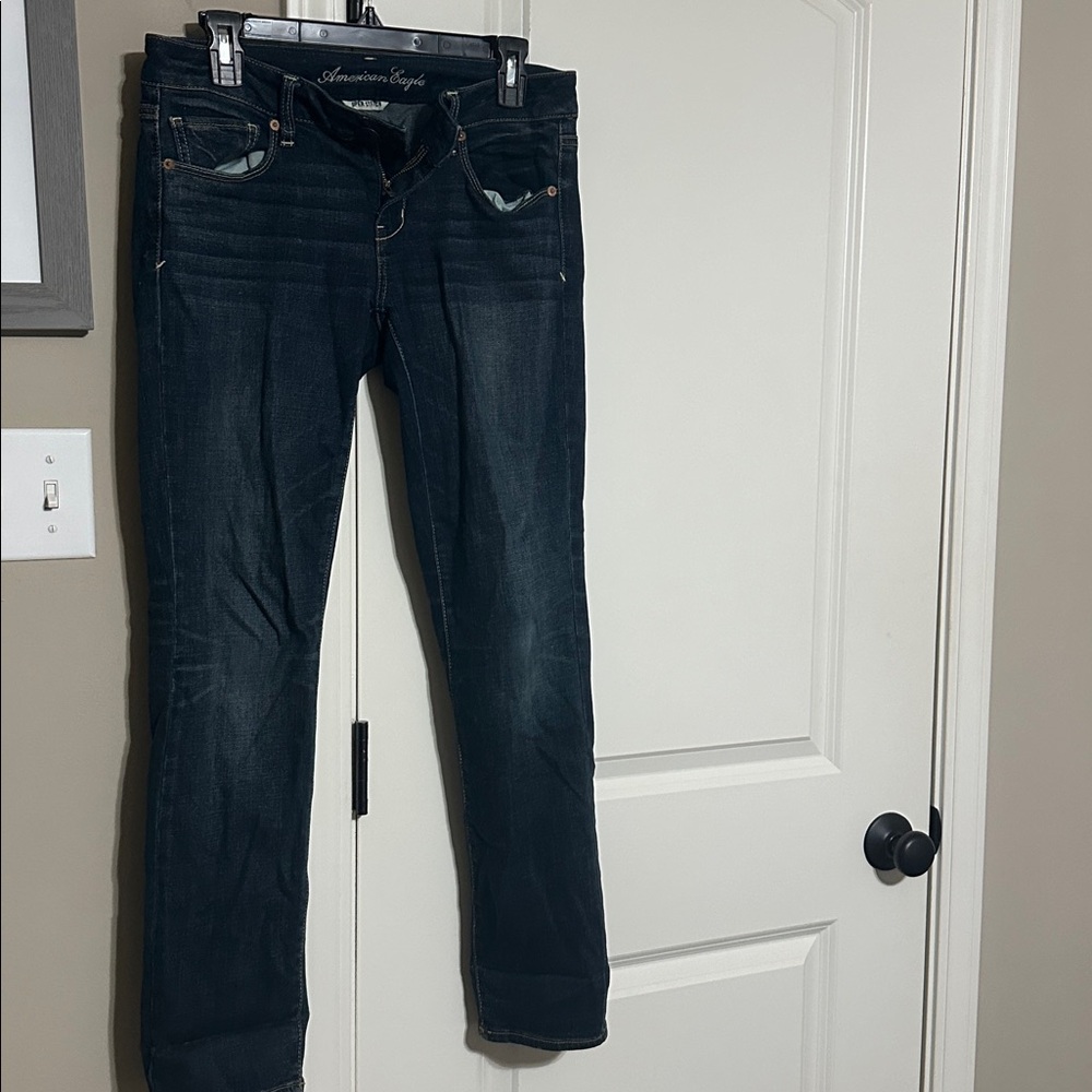 American Eagle Outfitters Dark Wash Skinny Jeans - Super Stretch fit
